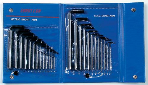 25Pc  AF/Metric Hex Key Set