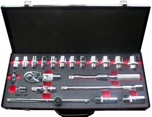 21Pc 1/2 Drive Spline Socket Set                                