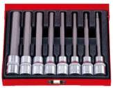 8Pc 1/2" Drive Metric Long Inhex Socket Set