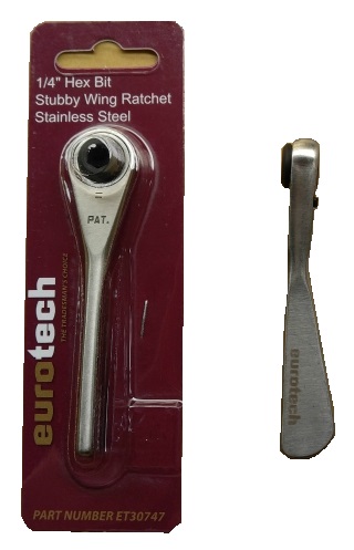 1/4 Dr Stubby Wing Bit Ratchet