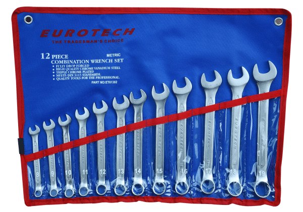 12Pc Metric Combination Spanner Set Matt Finish