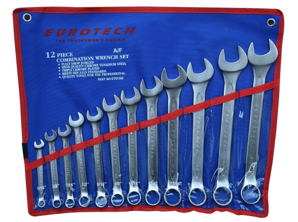 12Pc AF Combination Spanner Set Matt Finish