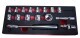 16Pc Metric 1/4"Dr Smart Profile Socket Set