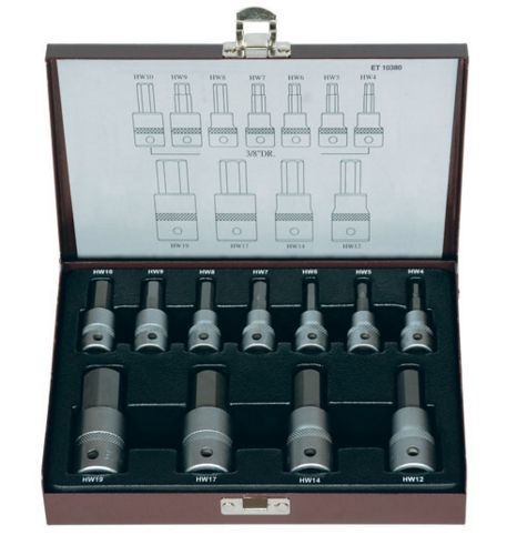 11Pc 3/8" & 1/2"Drive Inhex Socket Set Metric