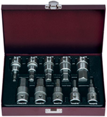 10Pc 1/2" Drive Inhex Socket Set Metric