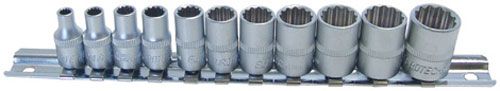 11Pc 1/4"Drive Metric Socket Set